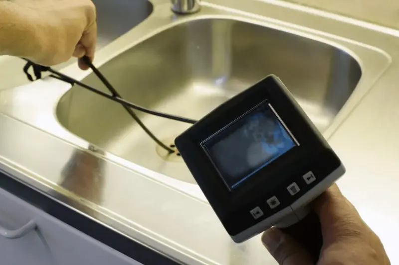 Checking a sink drain - A Drain Survey For Pipe Collapse Or Bust Pipe